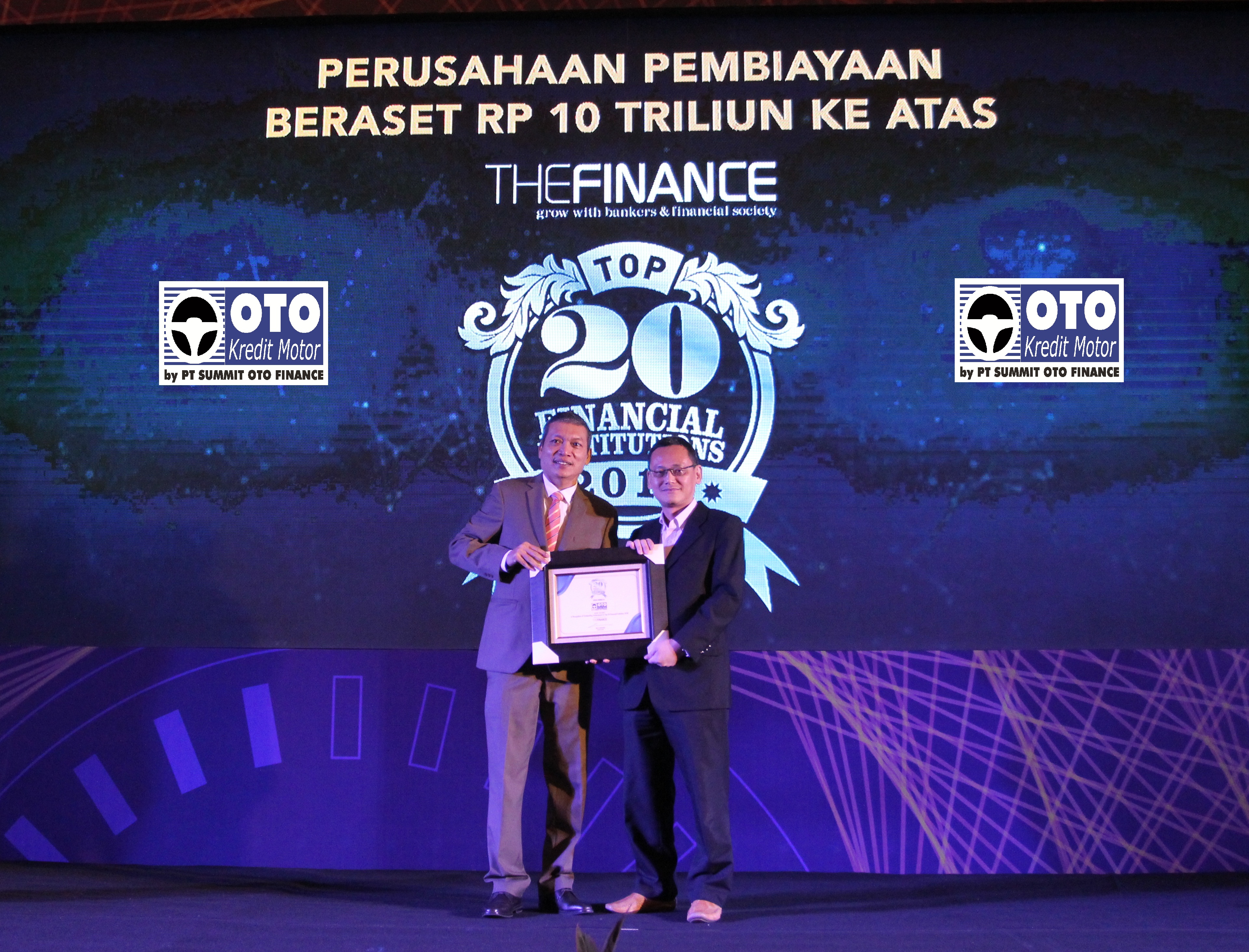 Oto Kredit Motor Dinobatkan Sebagai Top 20 Financial Institutions 2018