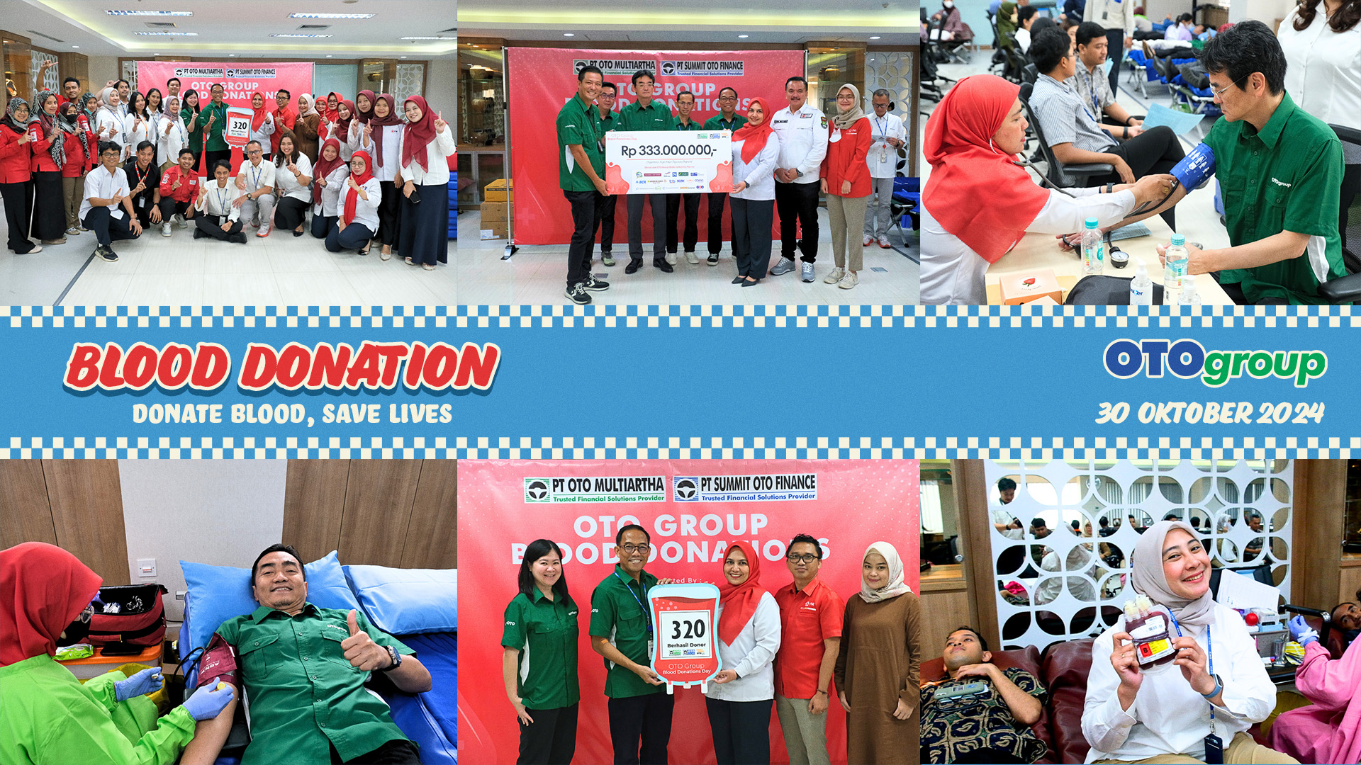 OTO Group Kembali Gelar Kegiatan Donor Darah Dan Serahkan Donasi Kemanusiaan Untuk Palang Merah Indonesia